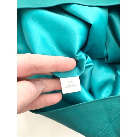 Vera Wang Lavender Strapless Bodycon Pencil Wiggle Sheath Mini Dress Teal 2 NWT - Picture 6 of 7